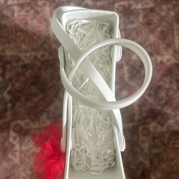 BOGG BAG White and Red Baseball Tote - Picture 2 of 3